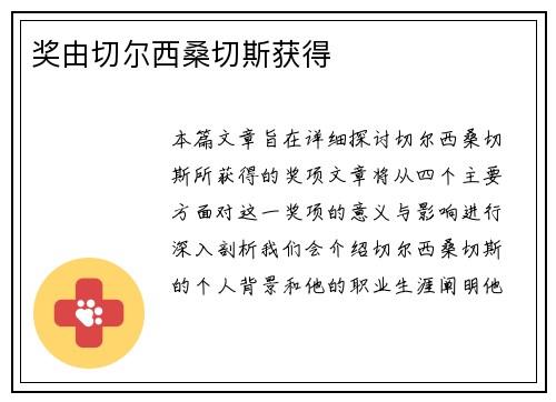 奖由切尔西桑切斯获得